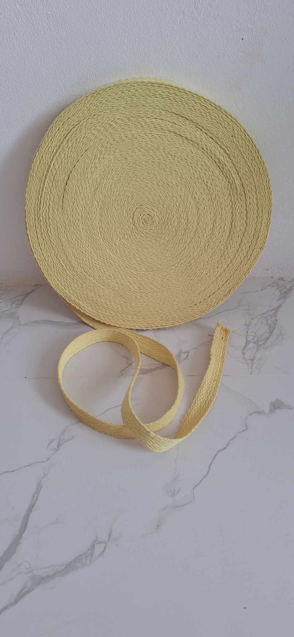 1 Inch/25mm Kevlar, Flat Wick, Sold per Meter, 1.5mm Thick