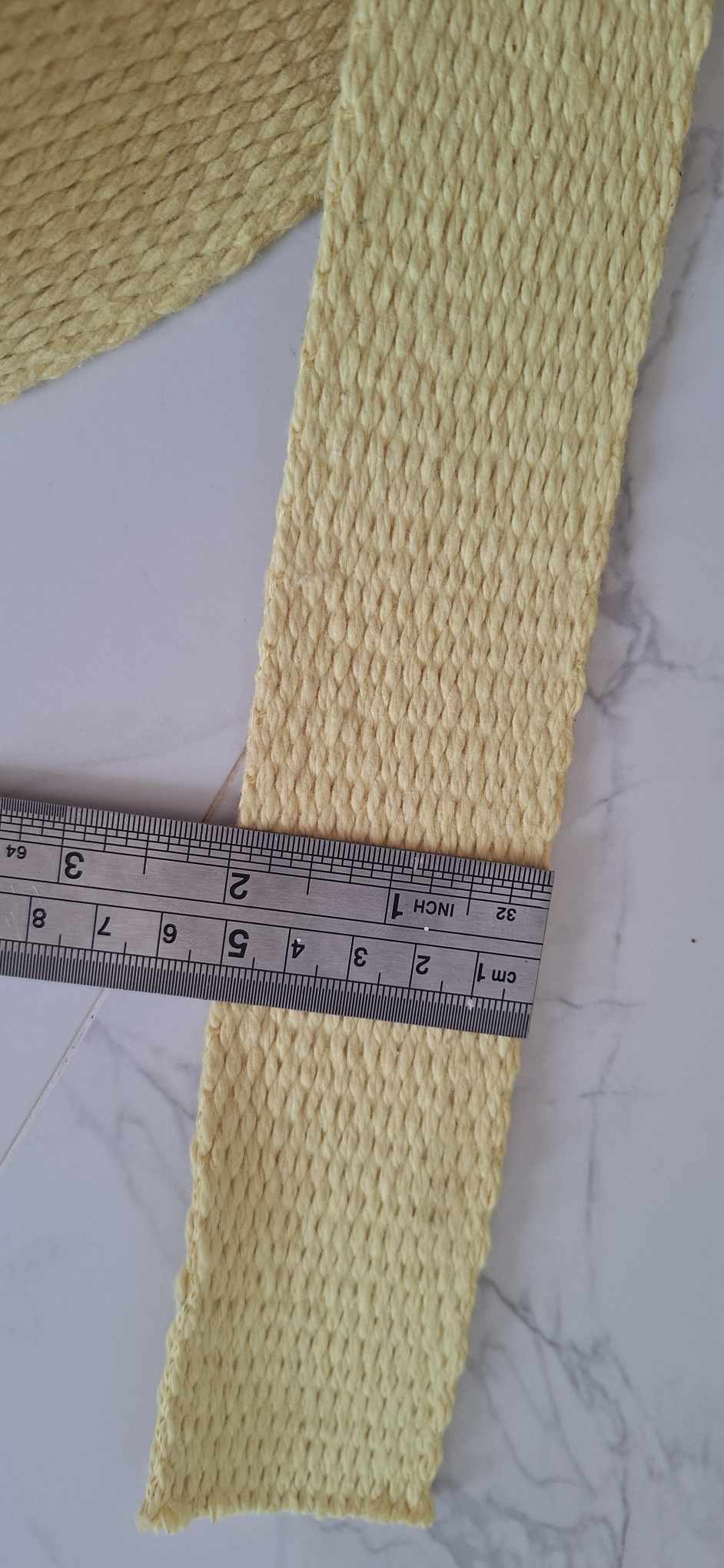2 Inch/50mm Kevlar, Flat Wick, Sold per Meter, 3mm Thick