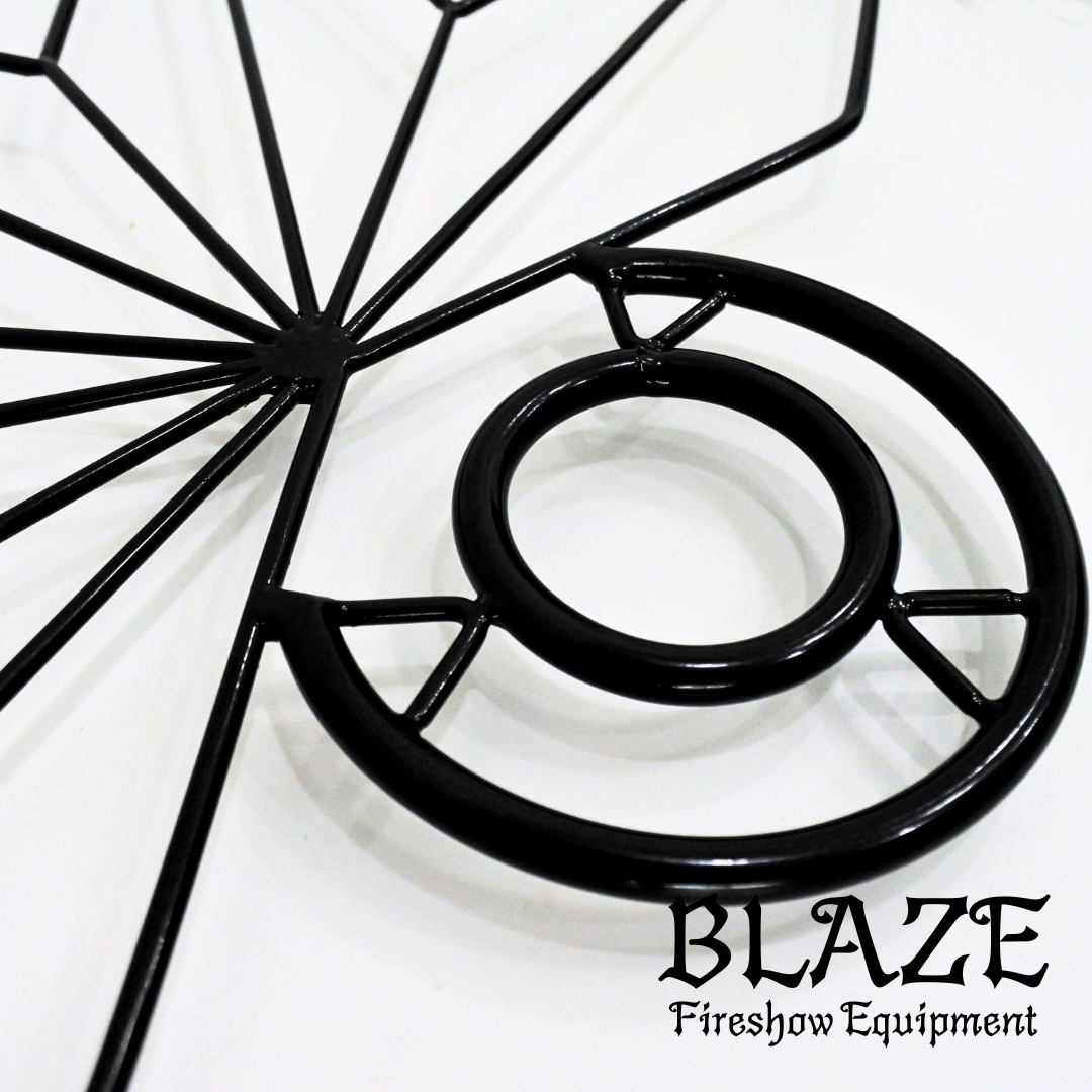 Star Fire Fan for Fire spinning, Fire dancing.