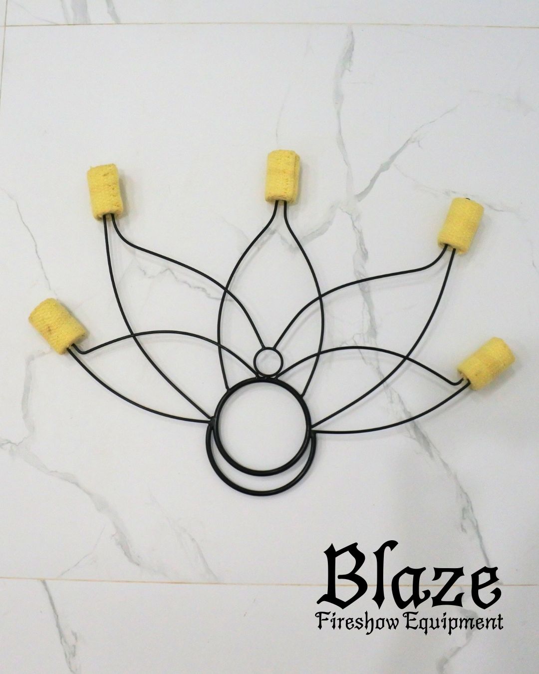 Lotus Fire Fan for Fire spinning, Fire dancing.