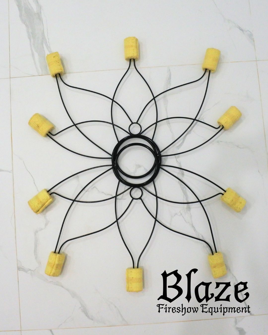 Lotus Fire Fan for Fire spinning, Fire dancing.