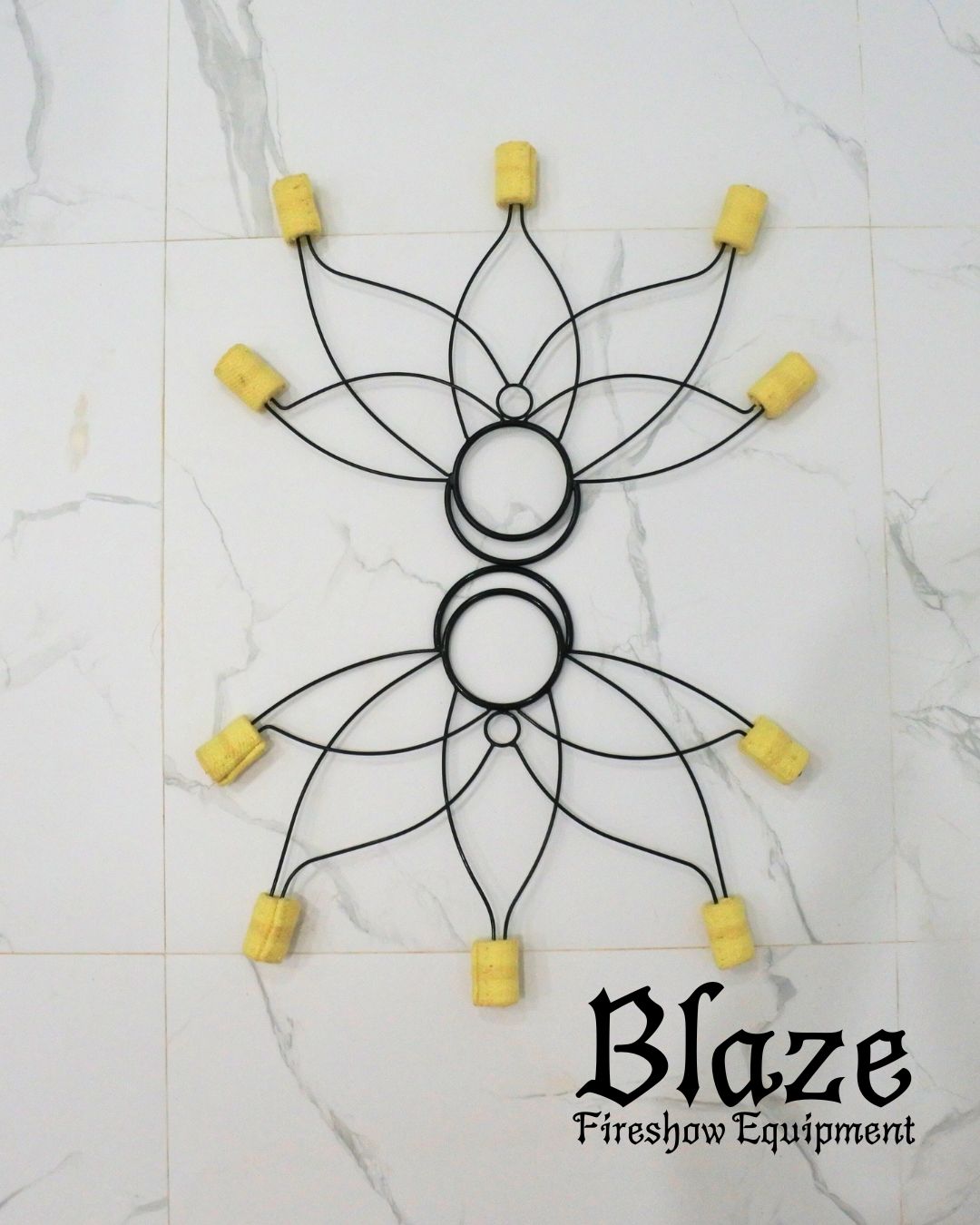 Lotus Fire Fan for Fire spinning, Fire dancing.