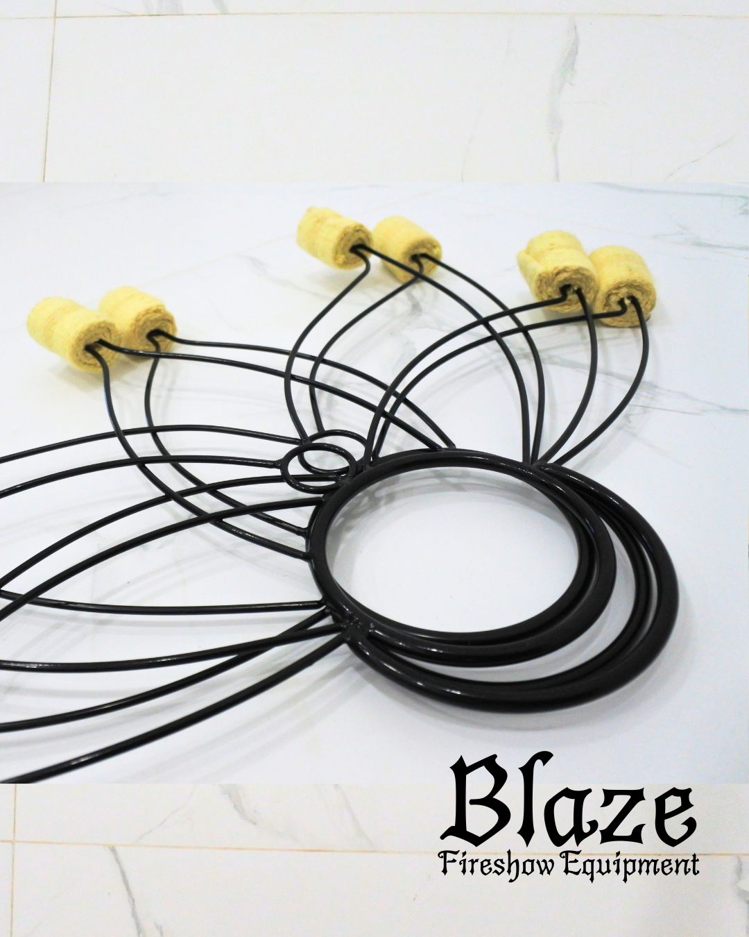 Lotus Fire Fan for Fire spinning, Fire dancing.