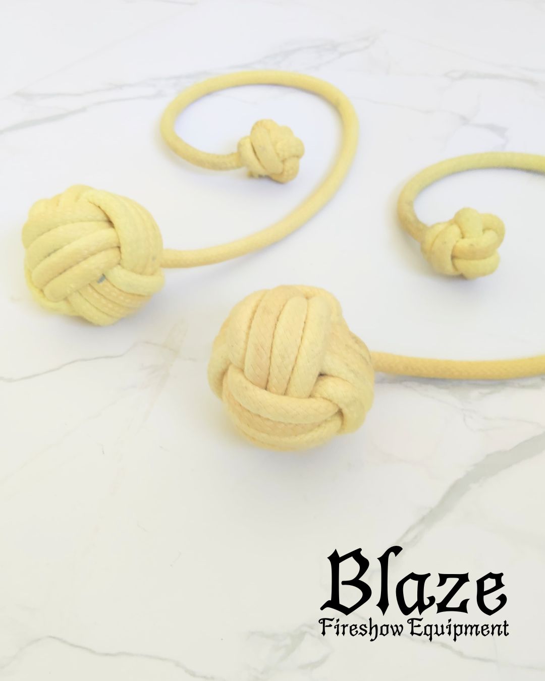 Rubys Monkey Fist Poi with Kevlar Handle