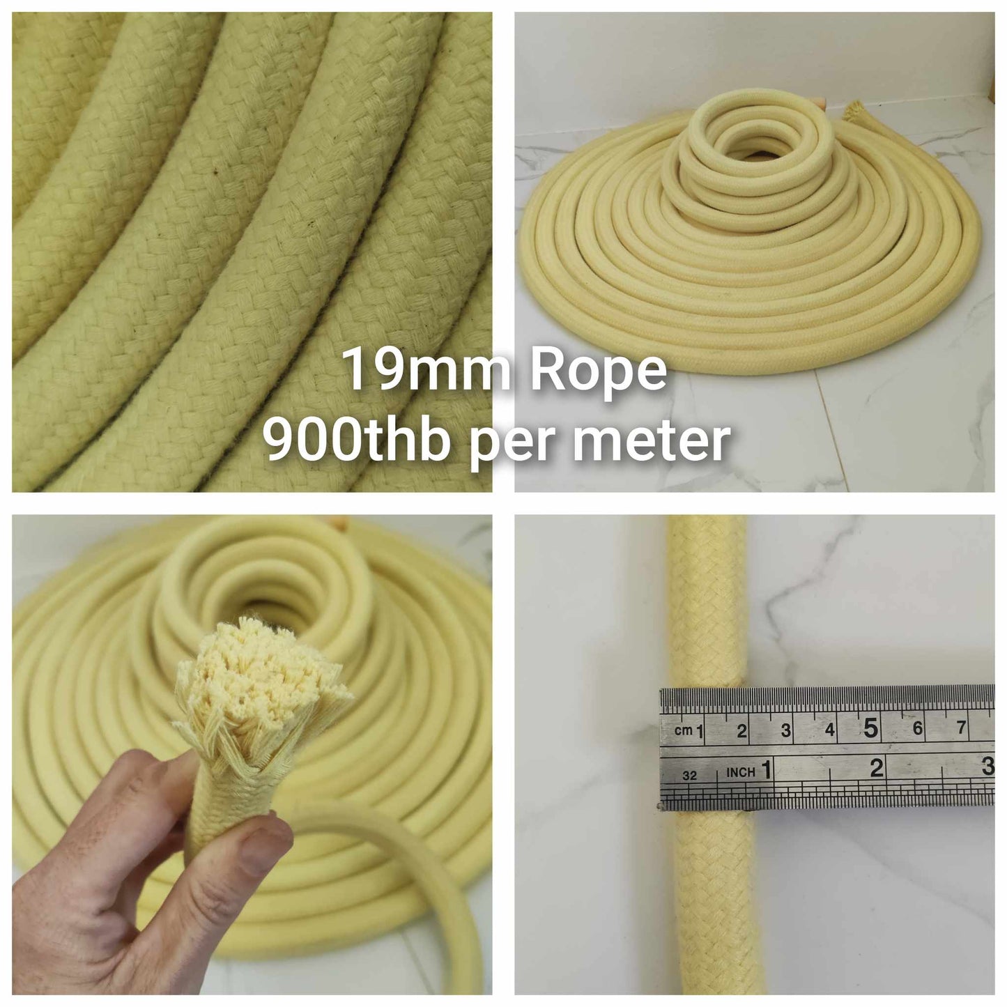 19mm Kevlar Rope, Sold per Meter