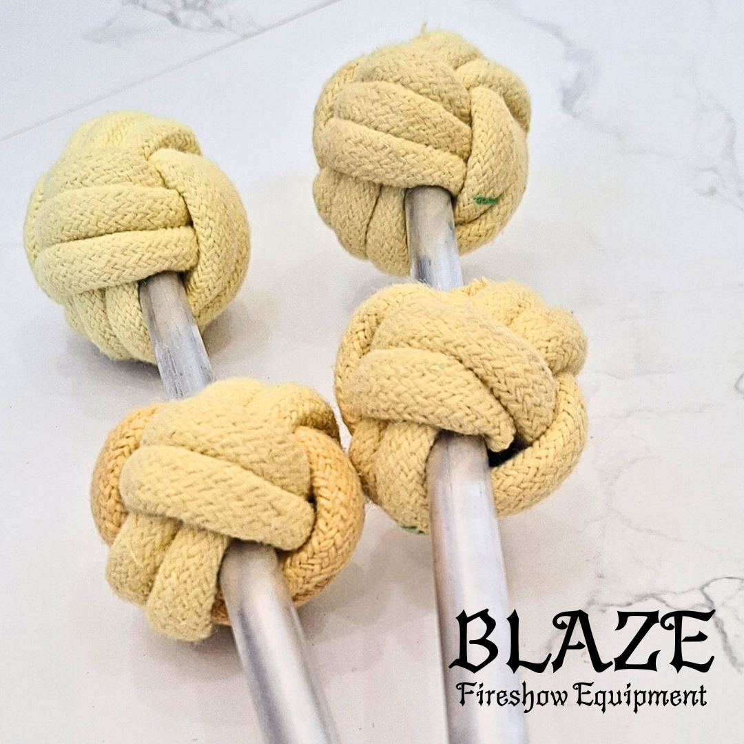 Double Monkey Fist Fire Stick with Kevlar