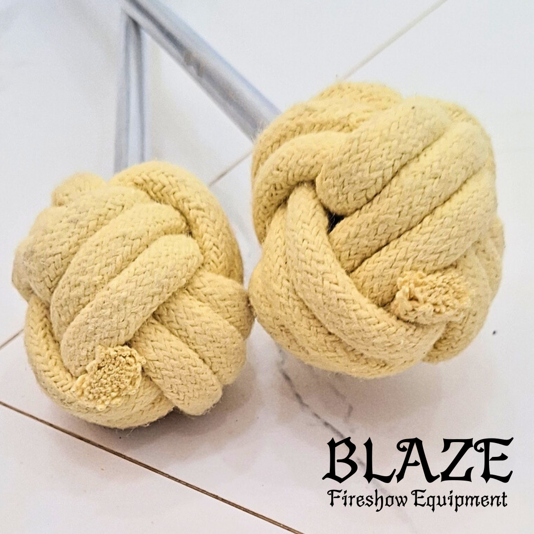 Single Monkey Fist Fire Stick with Kevlar