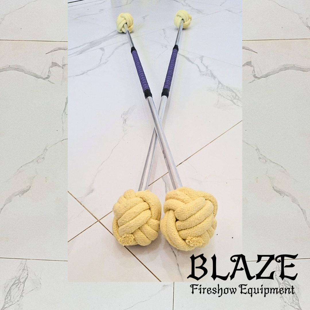 Single Monkey Fist Fire Stick with Kevlar