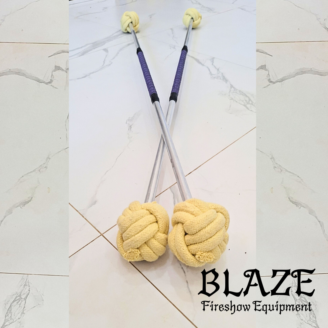 Single Monkey Fist Fire Stick with Kevlar