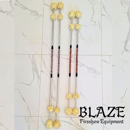 Double Monkey Fist Fire Stick with Kevlar