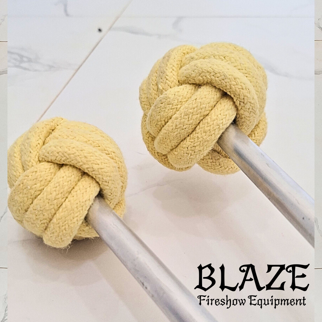 Single Monkey Fist Fire Stick with Kevlar