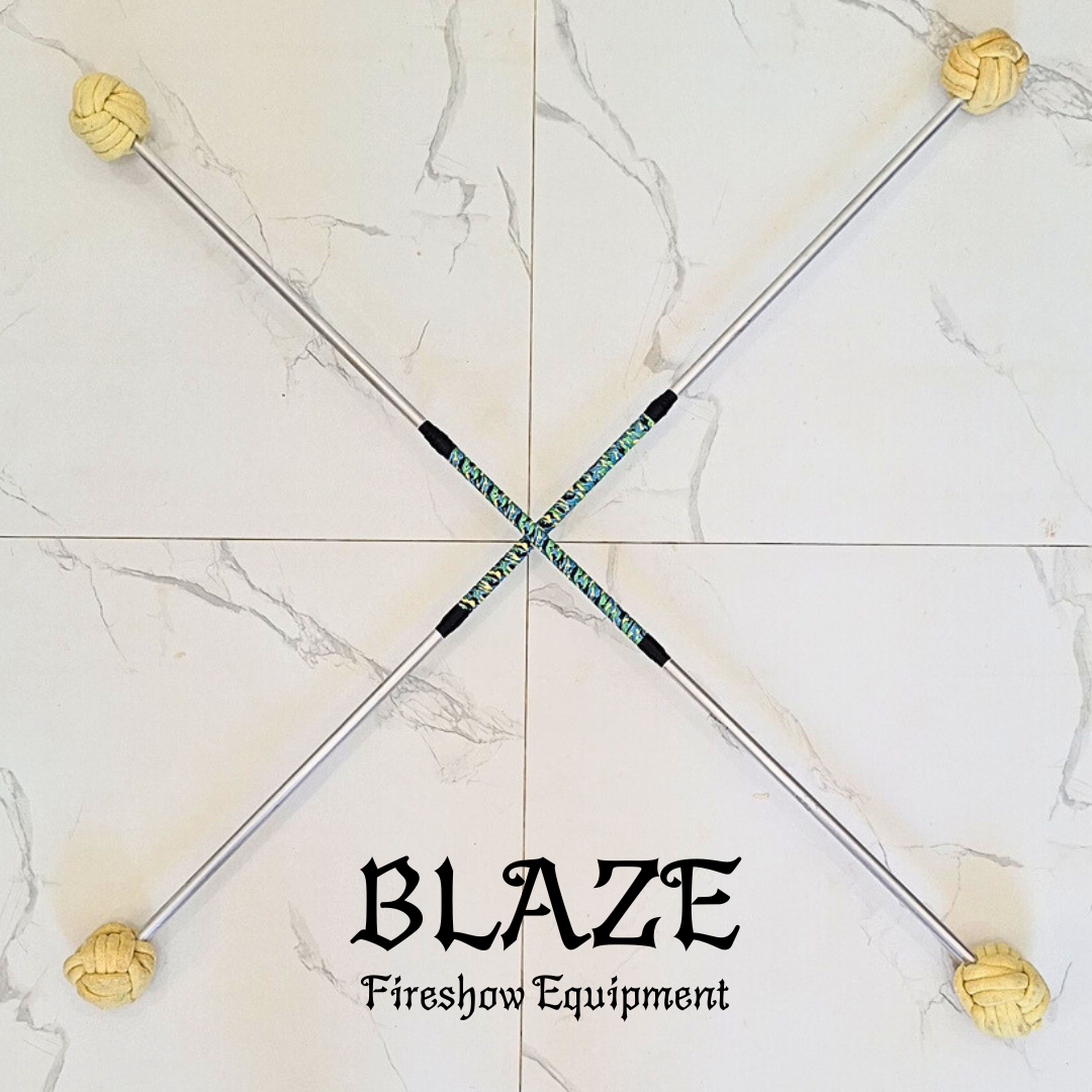 Single Monkey Fist Fire Stick with Kevlar