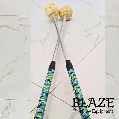 Single Monkey Fist Fire Stick with Kevlar