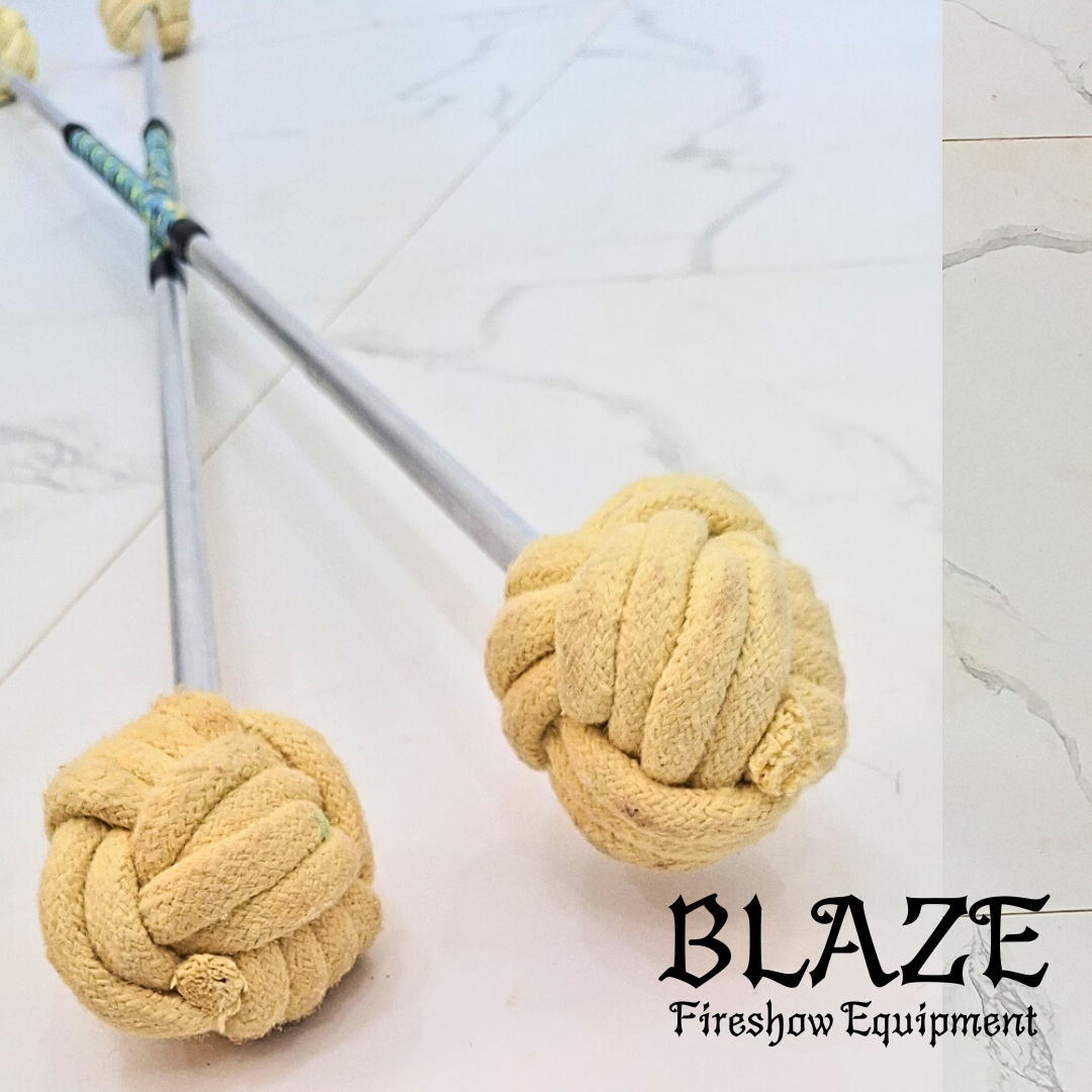 Single Monkey Fist Fire Stick with Kevlar