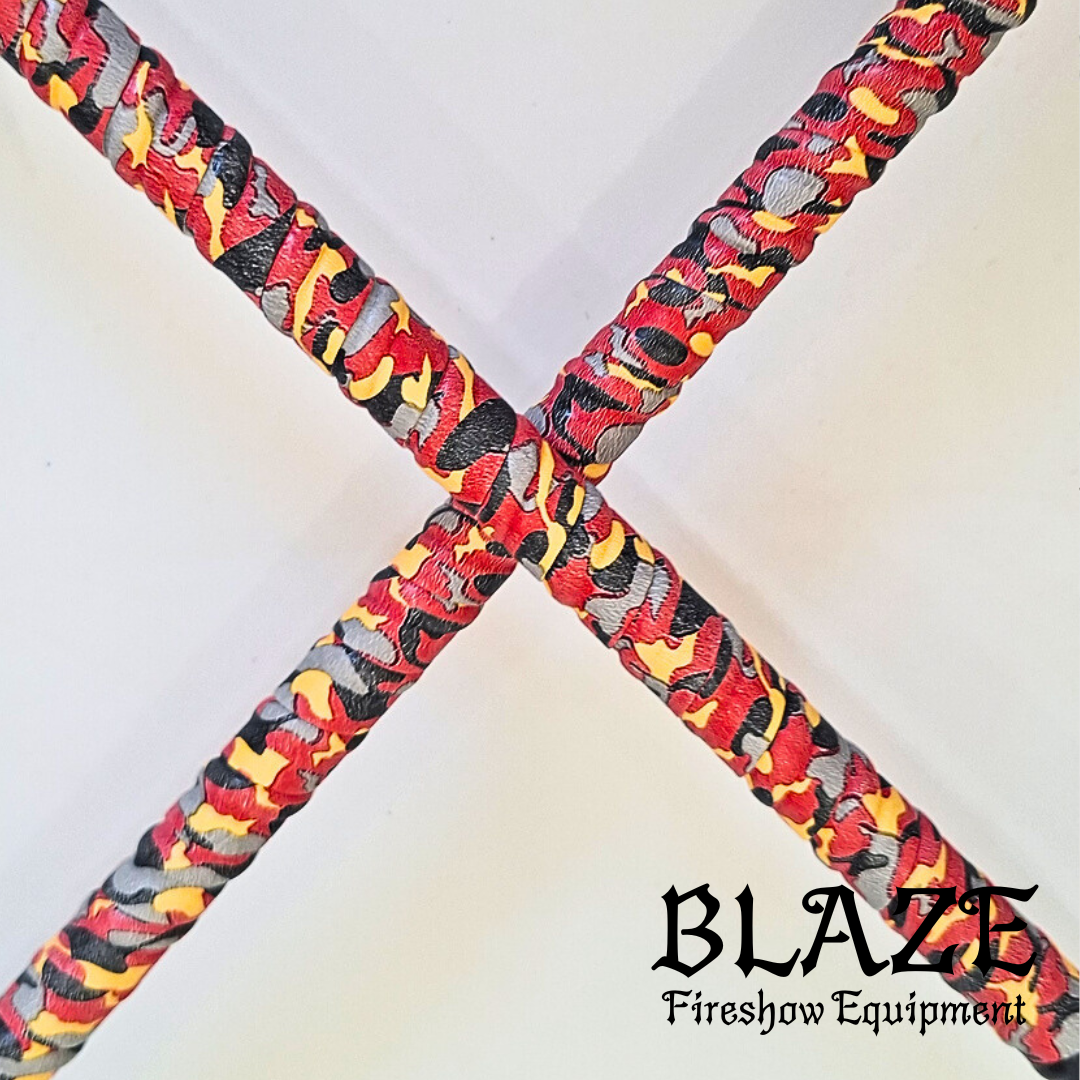 Double Monkey Fist Fire Stick with Kevlar