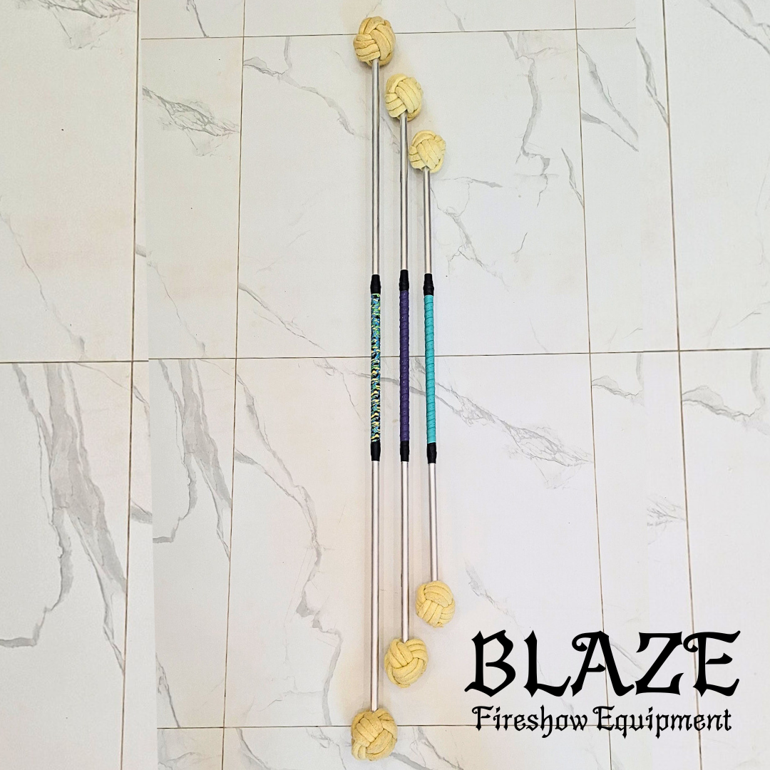Single Monkey Fist Fire Stick with Kevlar