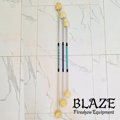 Single Monkey Fist Fire Stick with Kevlar