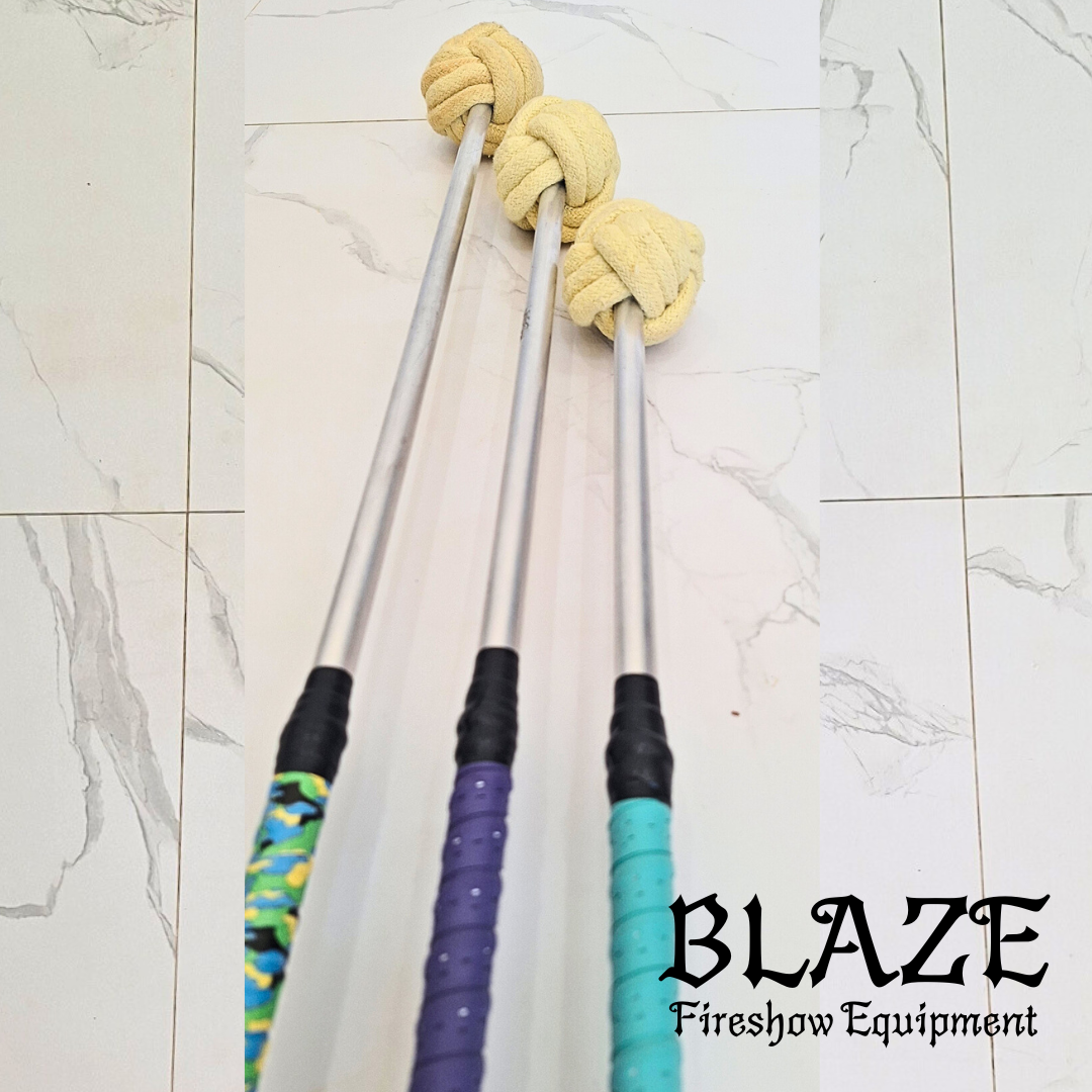 Single Monkey Fist Fire Stick with Kevlar