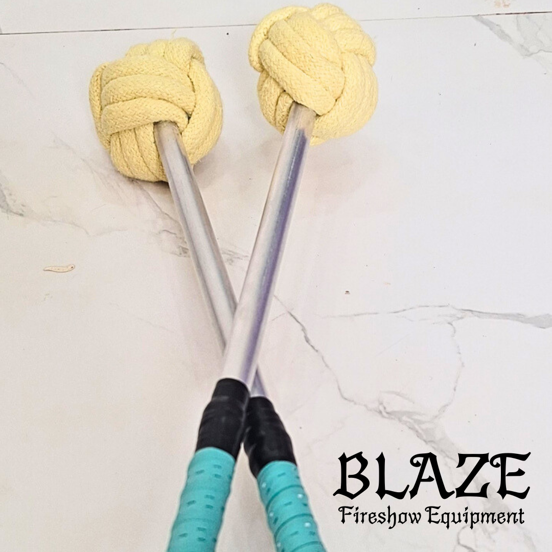 Single Monkey Fist Fire Stick with Kevlar