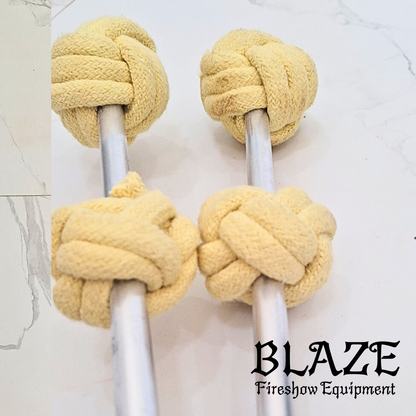 Double Monkey Fist Fire Stick with Kevlar