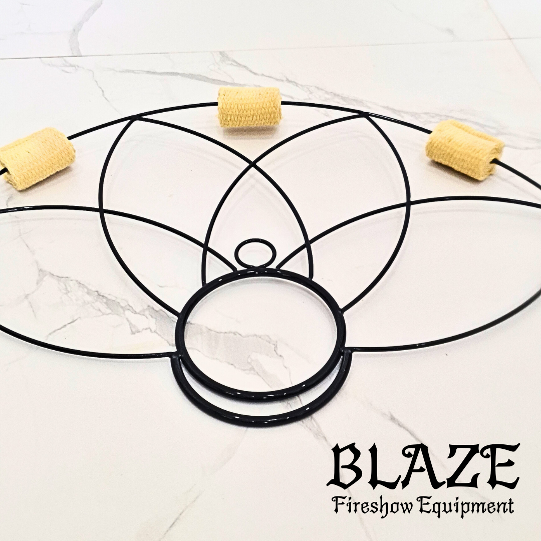 Curve Fire Fan for Fire spinning, Fire dancing.