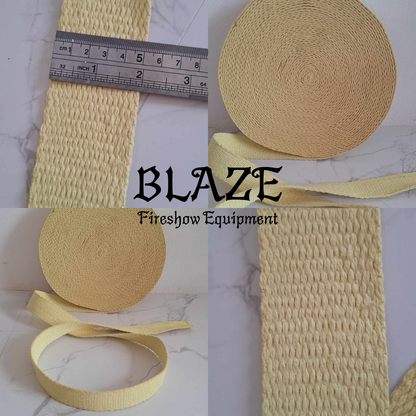 2 Inch/50mm Kevlar, Flat Wick, Sold per Meter, 3mm Thick