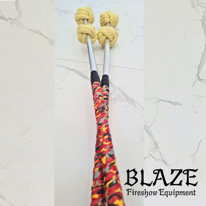 Double Monkey Fist Fire Stick with Kevlar