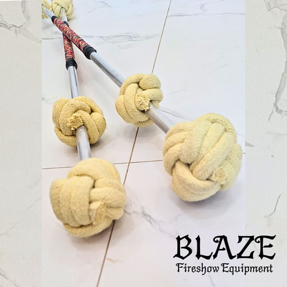Double Monkey Fist Fire Stick with Kevlar