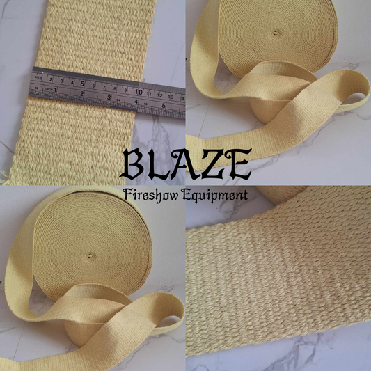4 Inch/100mm Kevlar, Flat Wick, Sold per Meter, 3mm Thick