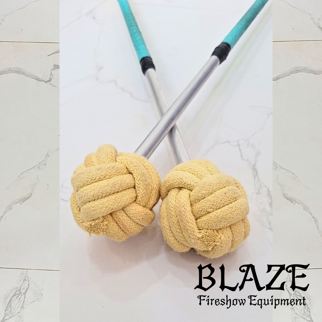 Single Monkey Fist Fire Stick with Kevlar