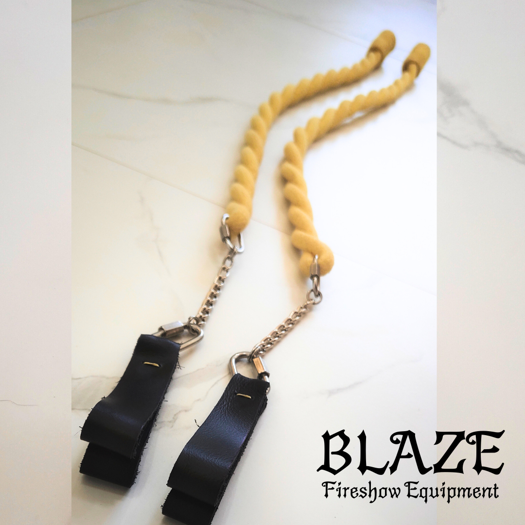 60cm Small Fire Snakes / Long Fire, double twist with 100% Kevlar.