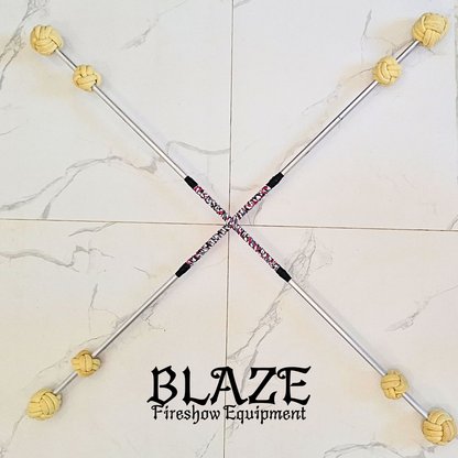 Double Monkey Fist Fire Stick with Kevlar