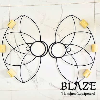 Curve Fire Fan for Fire spinning, Fire dancing.