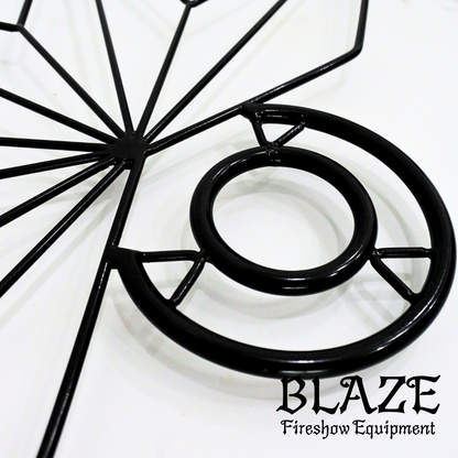 Star Fire Fan for Fire spinning, Fire dancing.