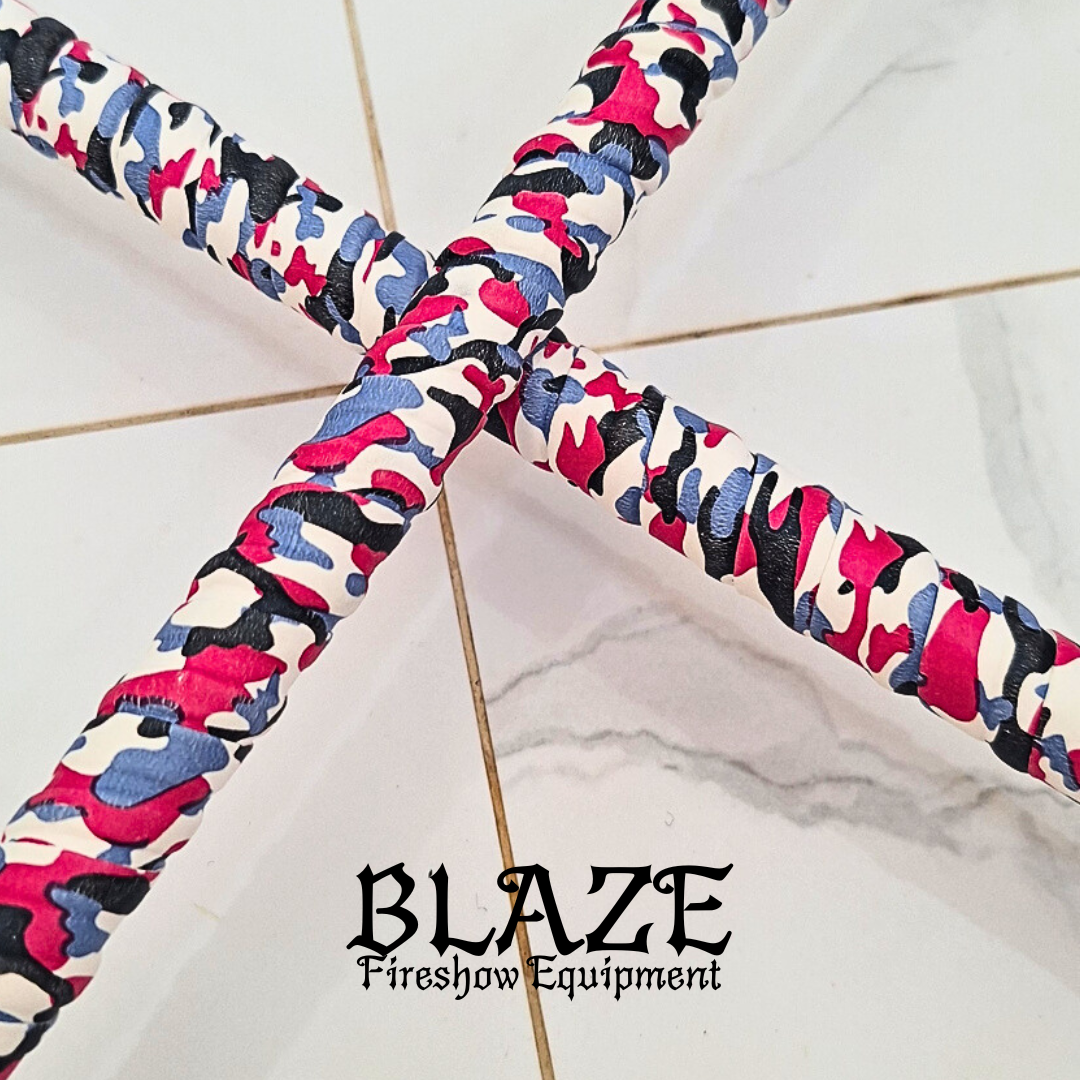 Double Monkey Fist Fire Stick with Kevlar