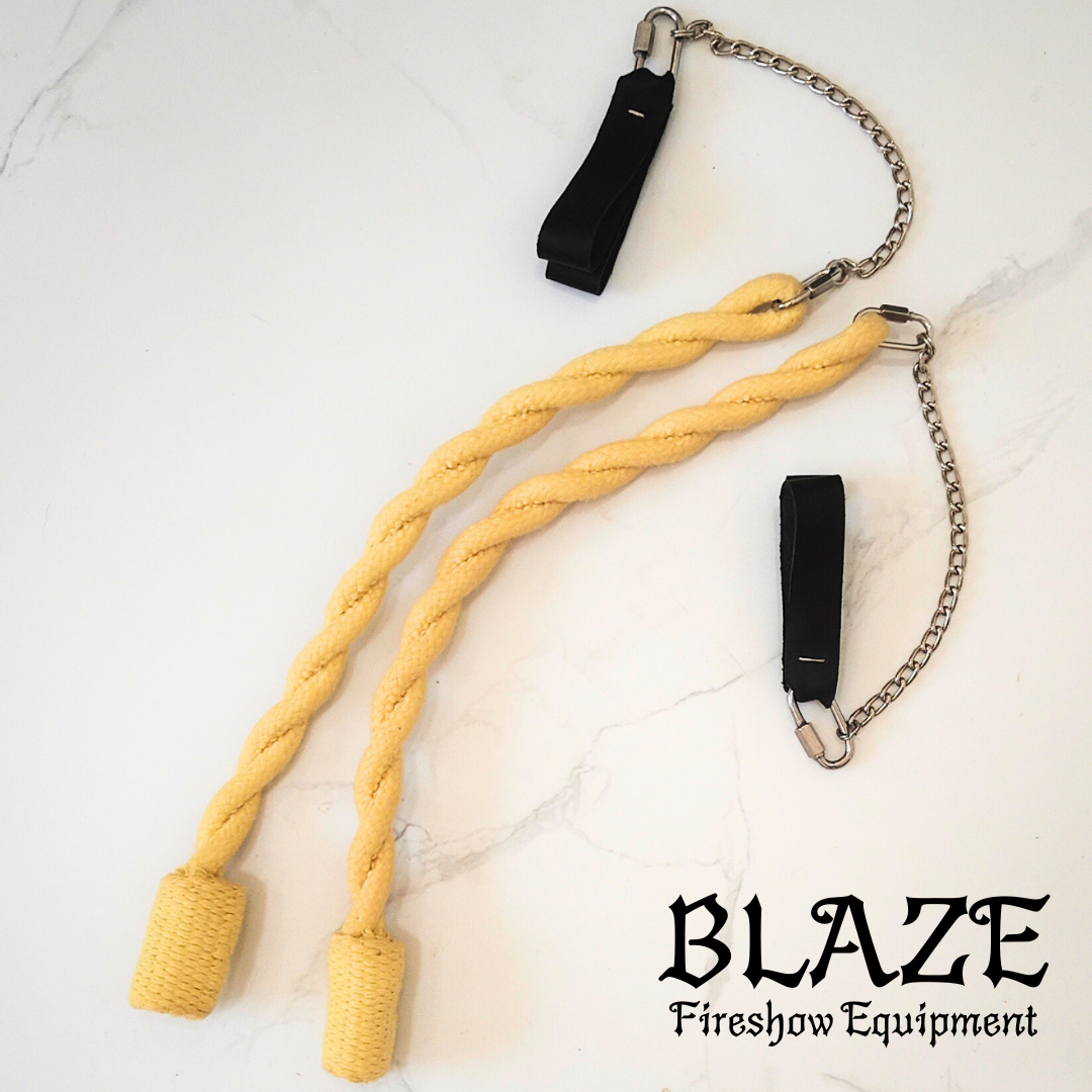 40cm Small Fire Snakes / Long Fire, double twist with 100% Kevlar.