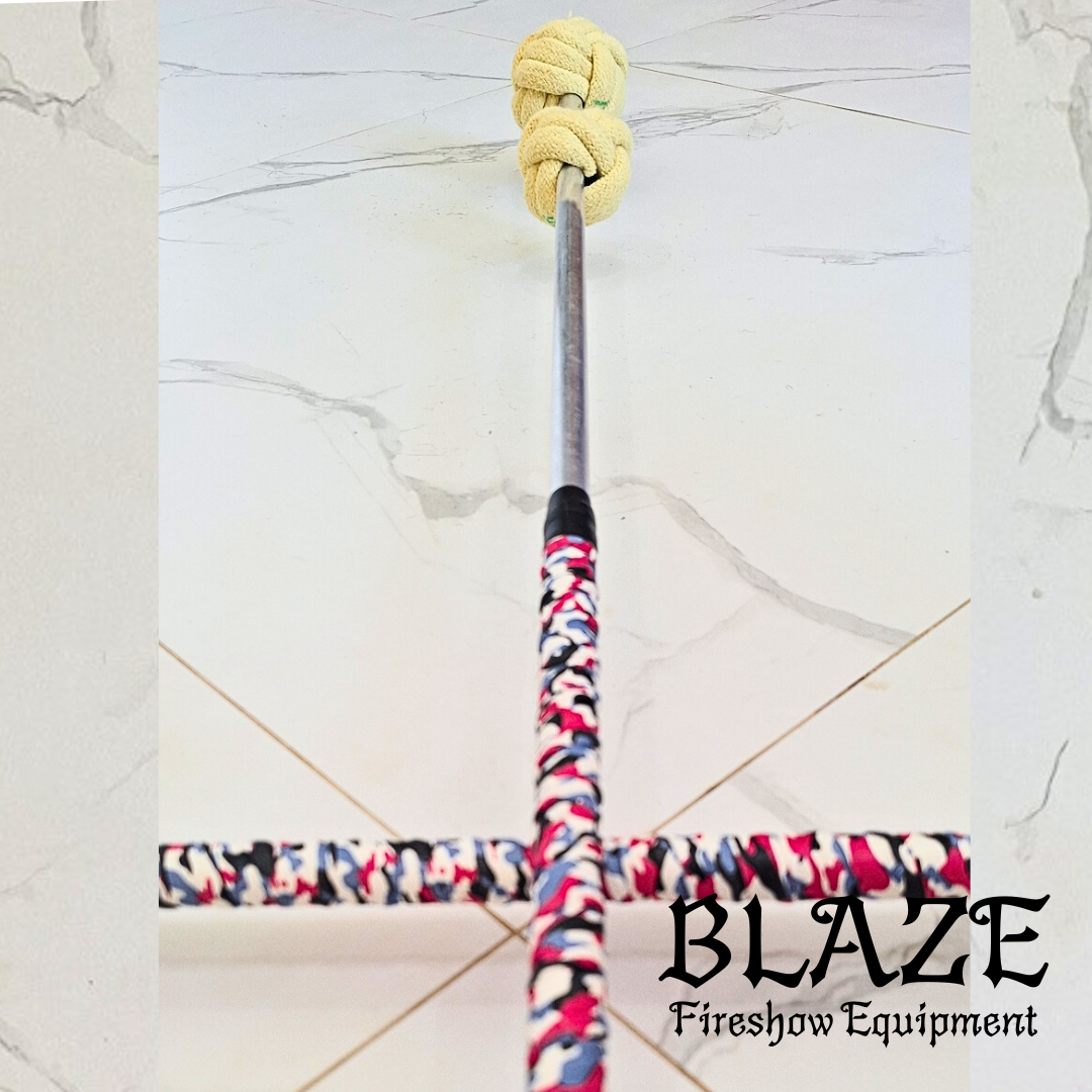 Double Monkey Fist Fire Stick with Kevlar