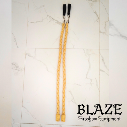 80cm Small Fire Snakes / Long Fire, double twist with 100% Kevlar.