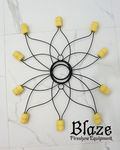Lotus Fire Fan for Fire spinning, Fire dancing.