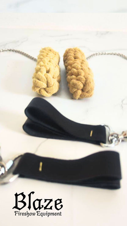 Crown Knot Kevlar Fire Poi small