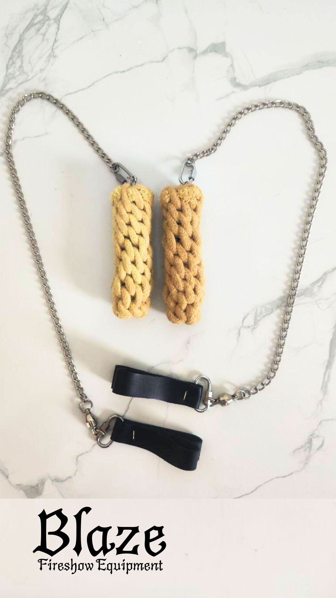 Crown Knot Kevlar Fire Poi small